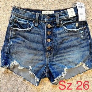 NWT Abercrombie & Fitch high-rise shorts